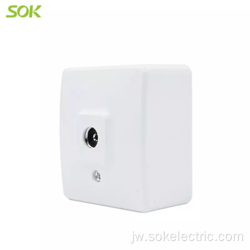 1 Gang Outlet TV Surface Mounted stopkontak listrik CE